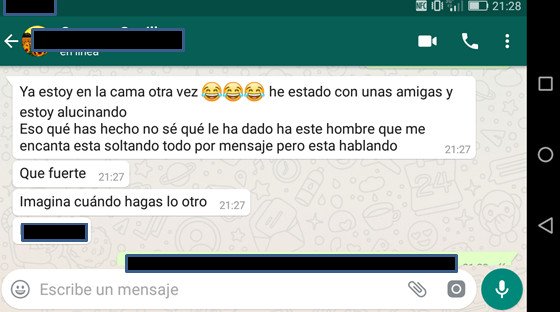 captura de whatsapp del testimonio de brittany